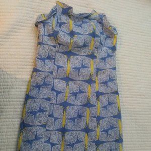 LILLY PULITZER STRAPLESS SUNDRESS BLUE BUTTERFLIES